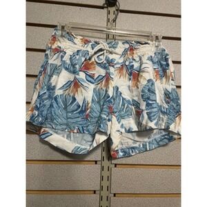 Roxy Womens Tropical Leaf Print Drawstring Shorts Size S P CH